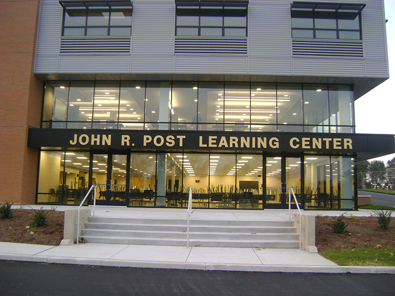 exterior of learning center educational project on berks catholic